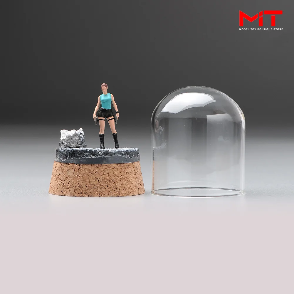 

ANT Miniature Handmade 1/64 1/43 Girl Figure Model Glass Covered Mini Scenes People for Collection DIY Creative Photography