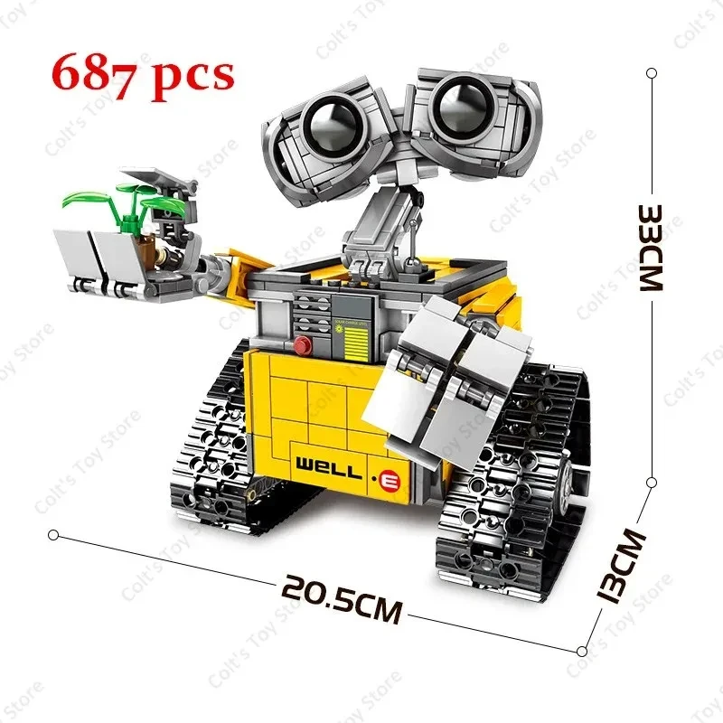 WALL E The Robot Building Blocks Idea technical Figures Model Compatible 21303 DIY Educational Toys For Children Gift 16003