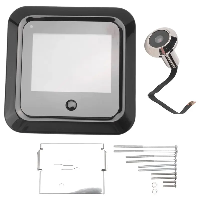 

A52T 1Set 2.4 Inch 120° Smart Digital Door Viewer Camera Security Monitor 300000 Pixels Resolution