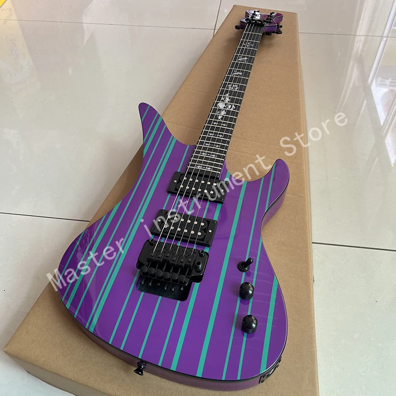 

Classic irregular electric guitar, vibrato system, quality assurance, professional level, free door-to-door delivery.