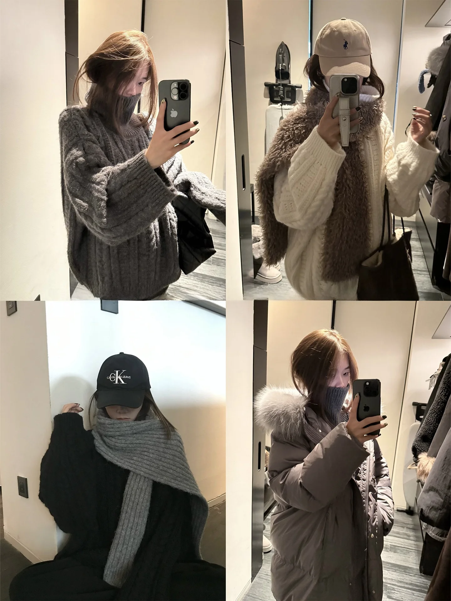 

YOLO OP Корейский вязаный свитер с высоким воротником и узором «косы», свободный шерстяной топ для женщин, модный и теплый, для зимы