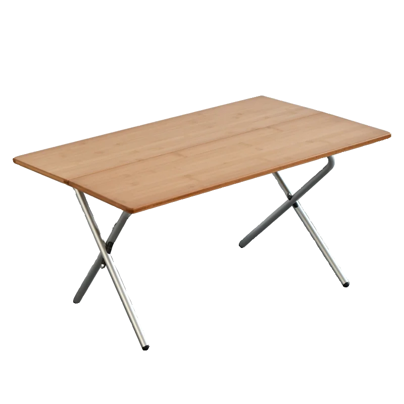 

Outdoor Table Camping Quick Open Bamboo Folding Table Camping Rectangular Travel Car Balcony Dining Table