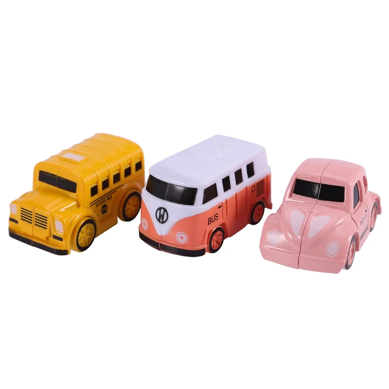 Education Railcar Toy Eco-Friendly Baby Adventure Toy Car Macaron Color Table Games Boy And Girl Puzzle Toys