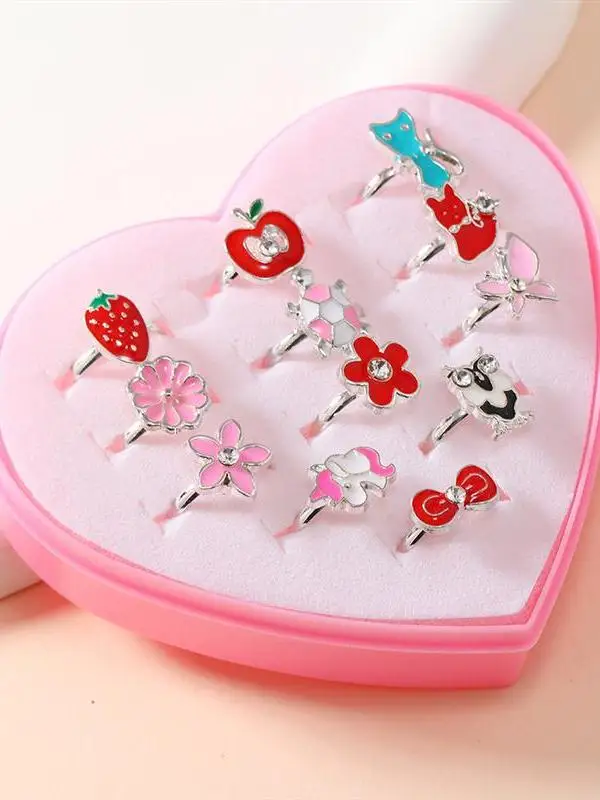 0-個子供用漫画リングキャンディーフラワーアニマルボウ-s-ファッショナブルなアクセサリー子供用卸売および小売価格