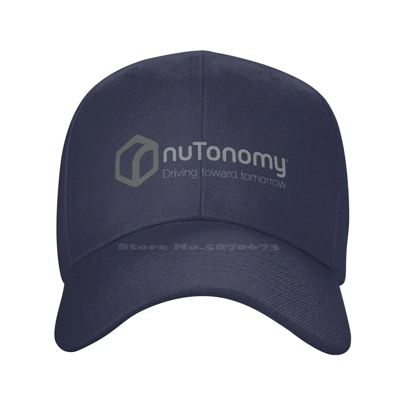 

nuTonomy Logo Print Graphic Casual Denim cap Knitted hat Baseball cap