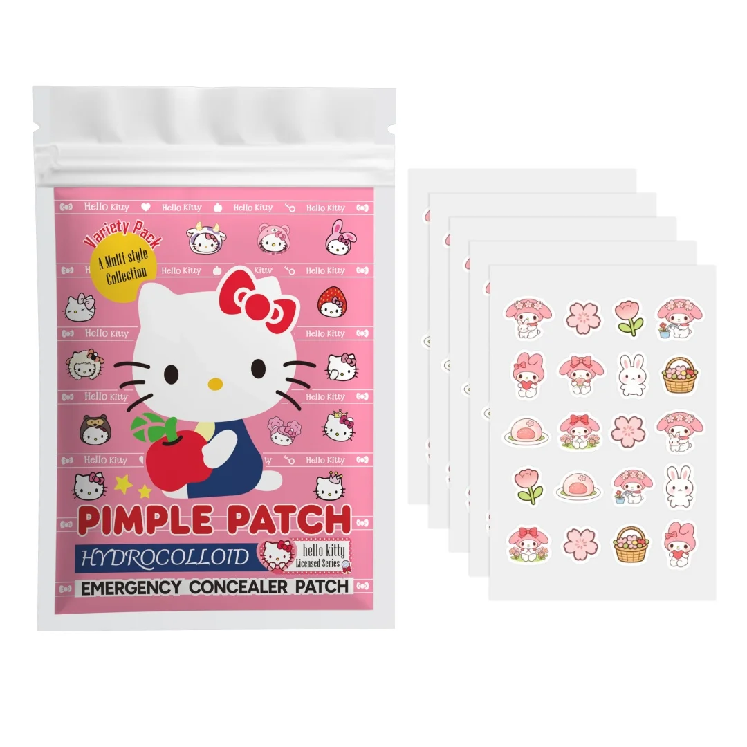 

40/100PCS hello kitty Acne patches, facial acne patches, hydrogel acne removal patches, concealer