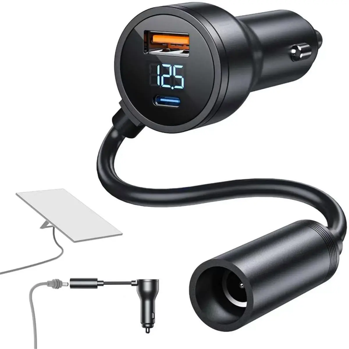 L70A For Mini Car Adapter, 12V to 20V 5A,100W DC Step Up Converter with Voltage Display for Cars, RVs, Yachts