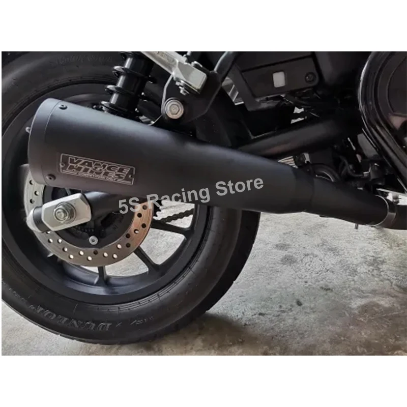 Slip-on For Honda REBEL500 CMX500 CM300 CM500 2017 - 2022 Motorcycle Exhaust System Escape Muffler Modify With Middle Link Pipe