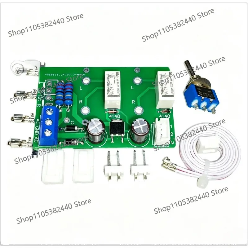 2-to-1 Relay Audio Signal Switcher Board, 2-Channel Input Selector Module for Amplifier DIY