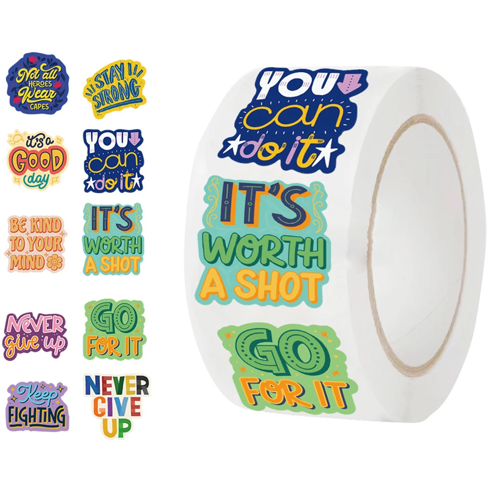 100-500pcs Word Motivational Stickers Cute Reward Stickers for School Teacher Kids Student Stationery Toys Kids