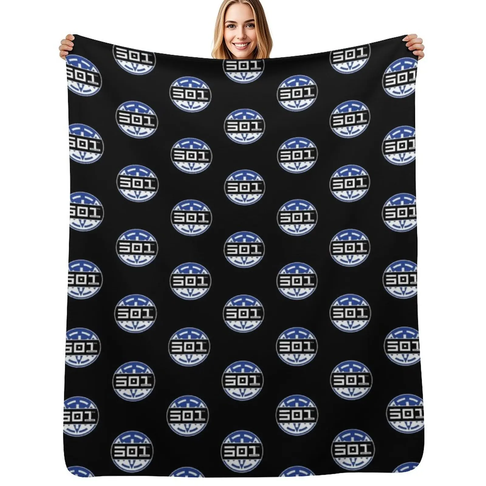501st Legion Logo Classic TShirt1701 Throw Blanket Flannel Fleece Soft Warm Throw Blanket