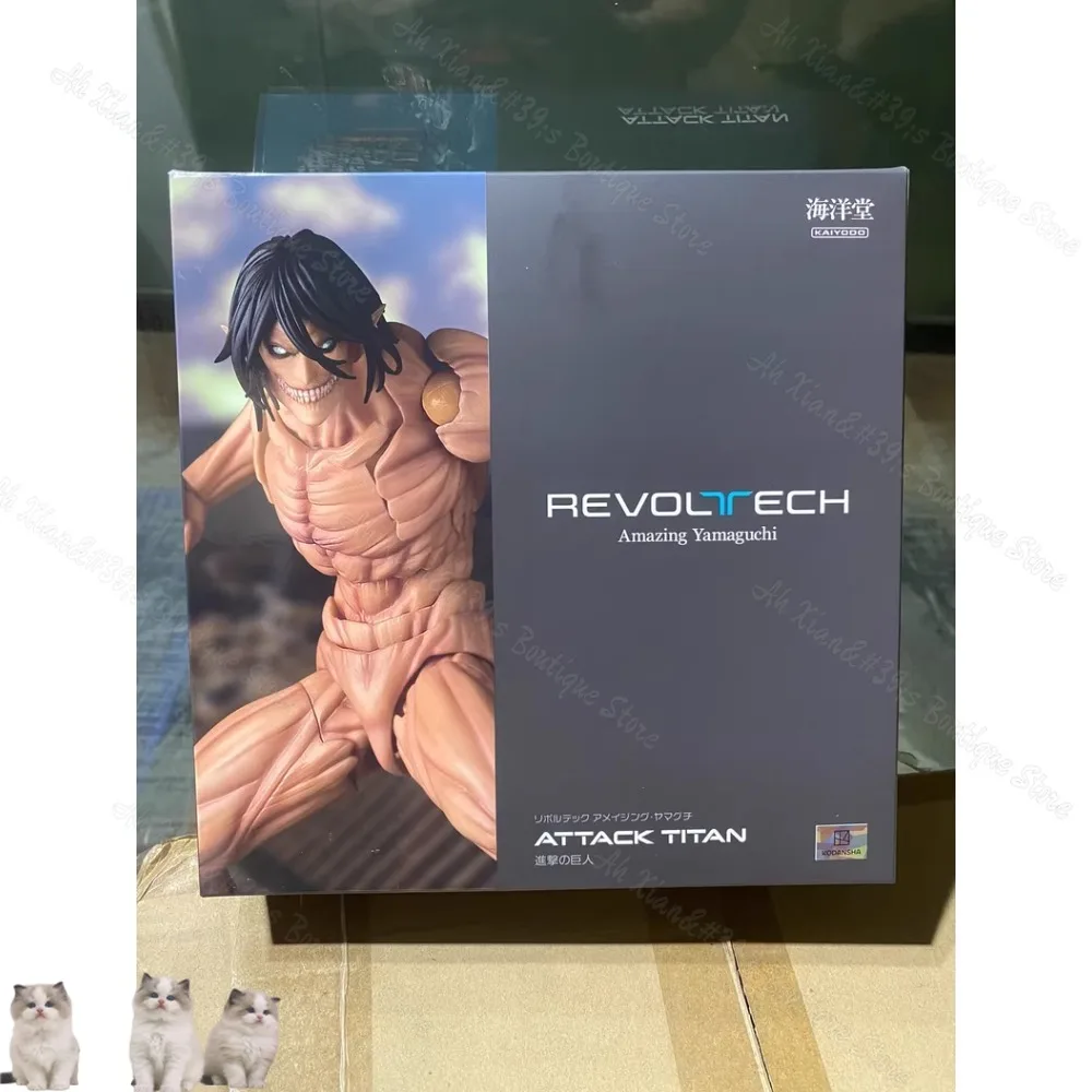 

24-часовая доставка, оригинальная KAIYODO Attack on Titan Eren Jaeger, подвижная модель игрушки, сборная Revoltech AMAZING YAMAGUCHI