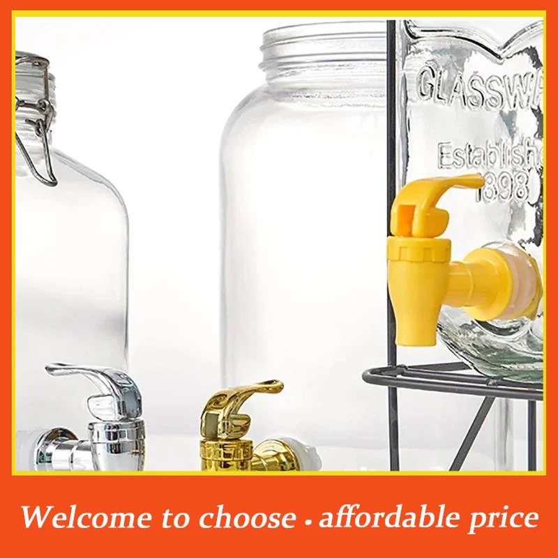 {}Food Grade Electroplated Plastic Beverage Faucet Cans Juice Dispenser Containers Bucket Tap Switch Valve For Home Bar Use
