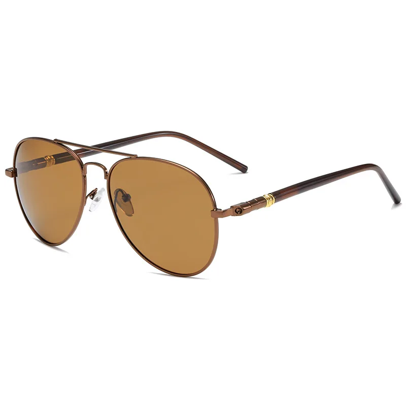 Mannen En Vrouwen Gepolariseerde Zonnebril Gekleurde Reflecterende Bril Driving Zonnebril Zwarte Unisex Pilot Lenzen Uv400