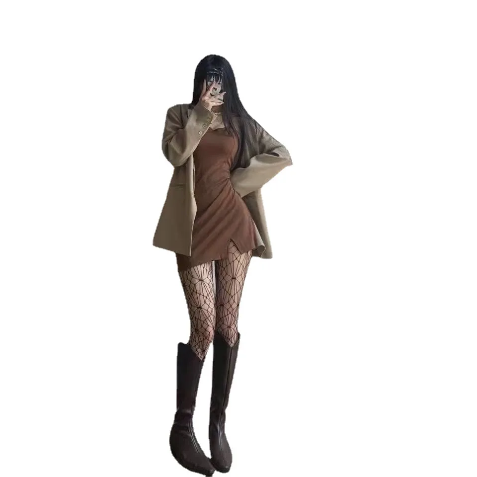 Dark Gothic Strumpfhosen G Sexy Fishnet Schwarz Seide Spinne Web Hohl Strümpfe Sommer Dünne Muster Bodenbildung Strumpfhosen Strumpfhosen