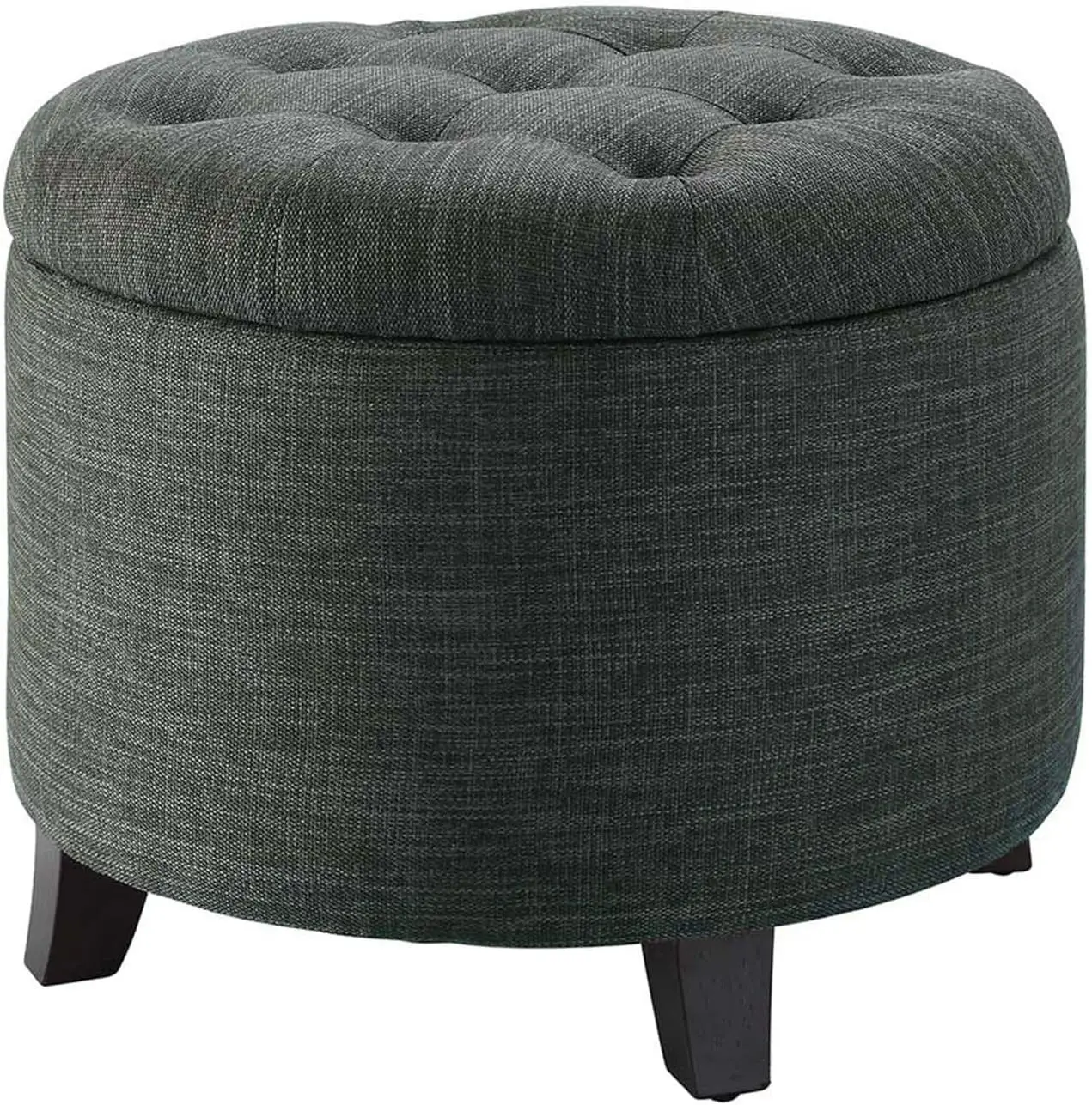 

Concepts Designs4Comfort Storage Ottoman, Dark Charcoal Gray Fabric