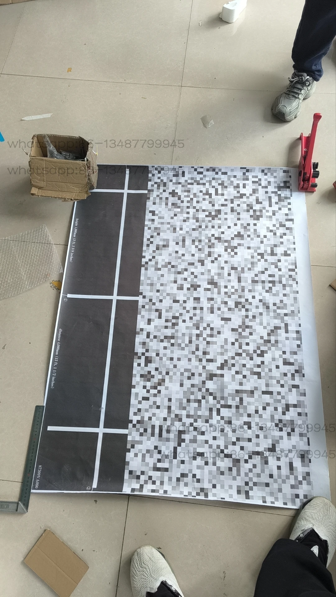 라이더 레이아웃 전면 카메라 캘리브레이션 타겟