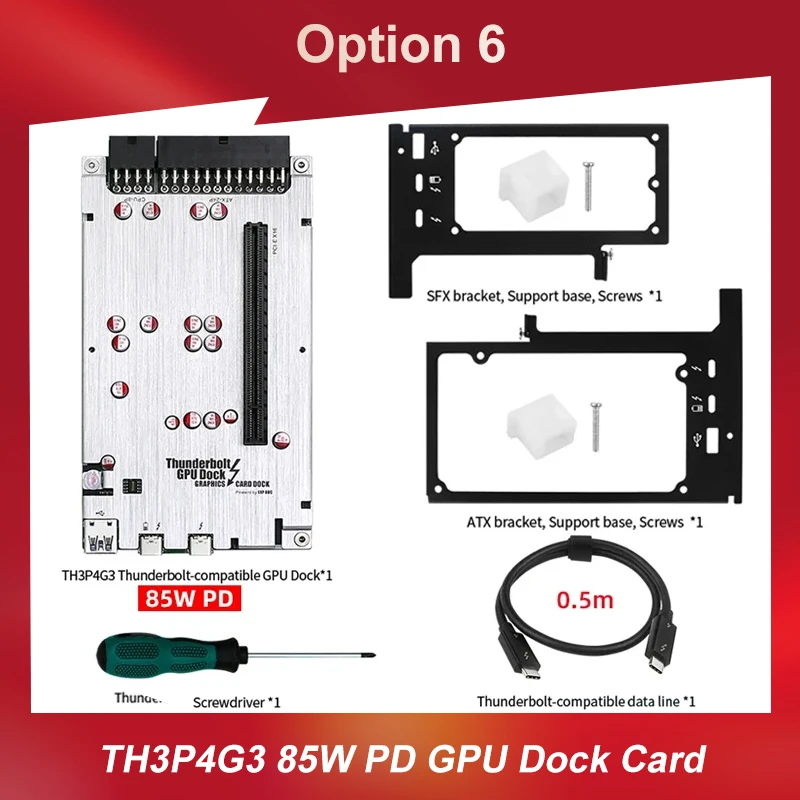 アップグレードされた TH3P4G3 PD 60W 85W GPU ドック グラフィックス