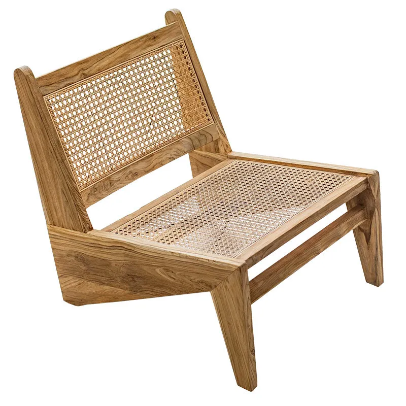 

Outdoor sofa teak waterproof and anticorrosive outdoor balcony courtyard chair