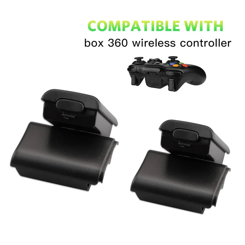 10 pçs bateria capa traseira porta para xbox 360, xbox 360 controlador sem fio substituição bateria capa escudo peça de reparo