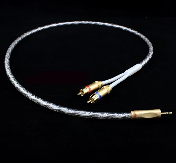 MCA 3.5 AUX to 2 RCA 1 / 2 fever audio signal cable multimedia audio cable