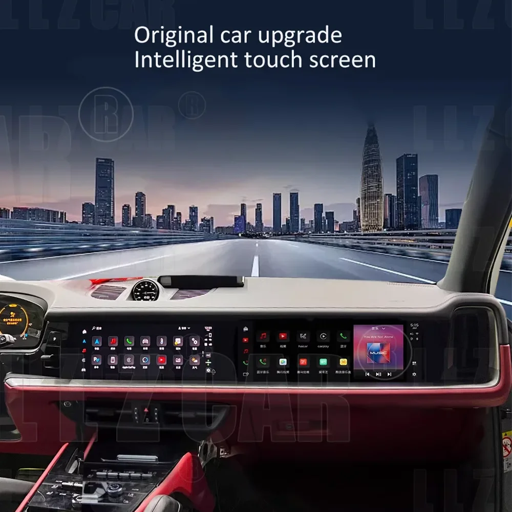 

Co-pilot 16" Screen For Porsche Cayenne 2018 2019 2020-2023 Car Multimedia Player Panel Display Unit Carplay Android 13 Monitor