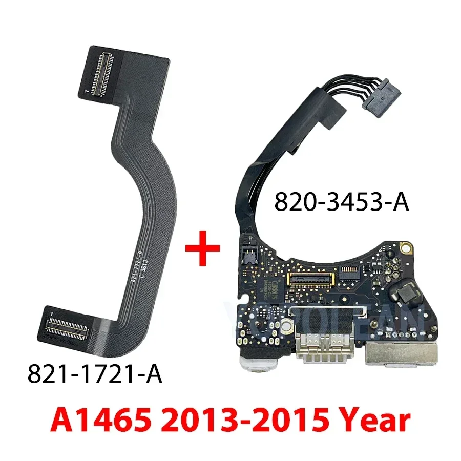 Original i/o USB Audio DC Jack Board and Flex Cable For MacBook