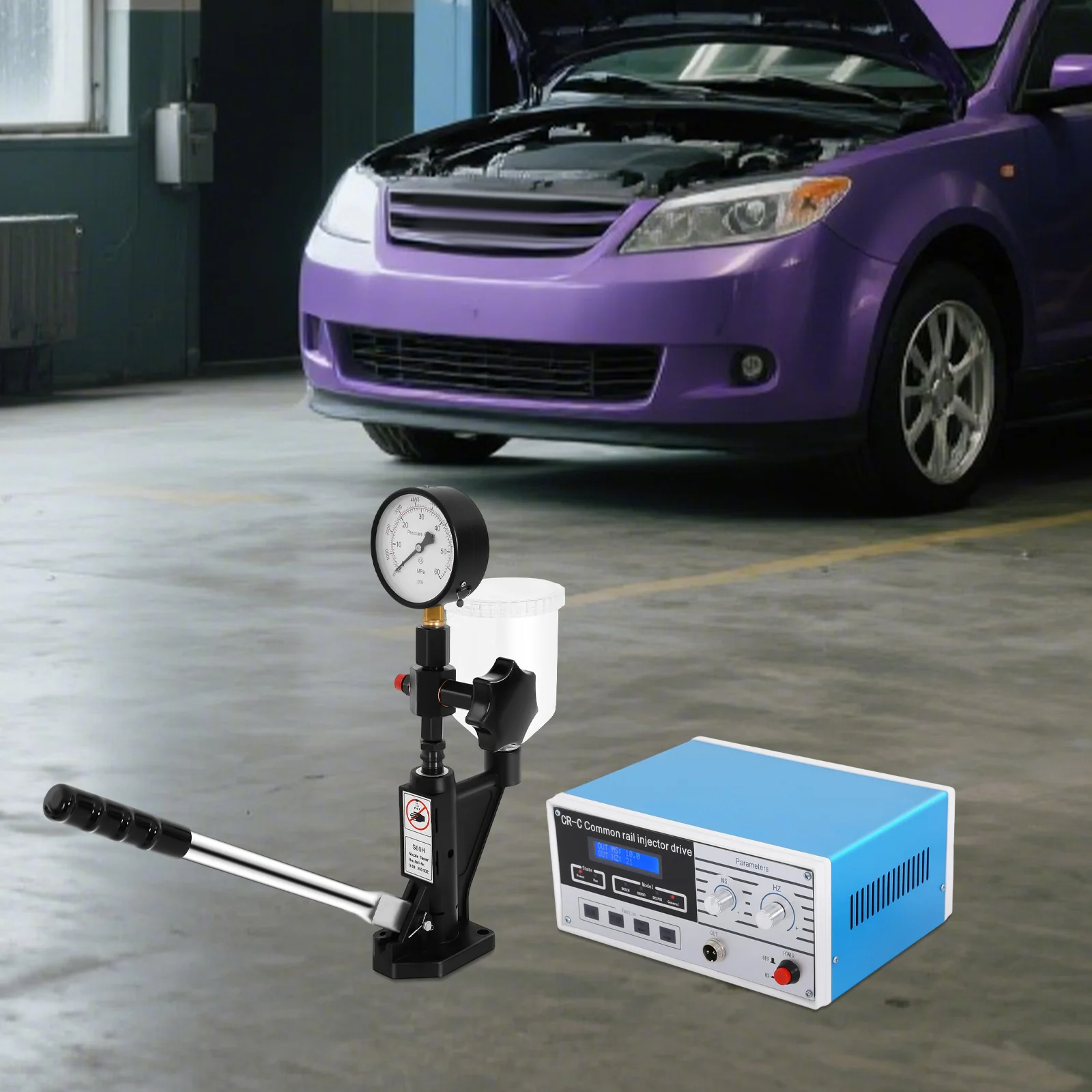 Tester dysz wtryskiwaczy oleju napędowego 600 barów od 0 do 8000 PSI S60H Odpowiednie modele pojazdów z silnikiem wysokoprężnym