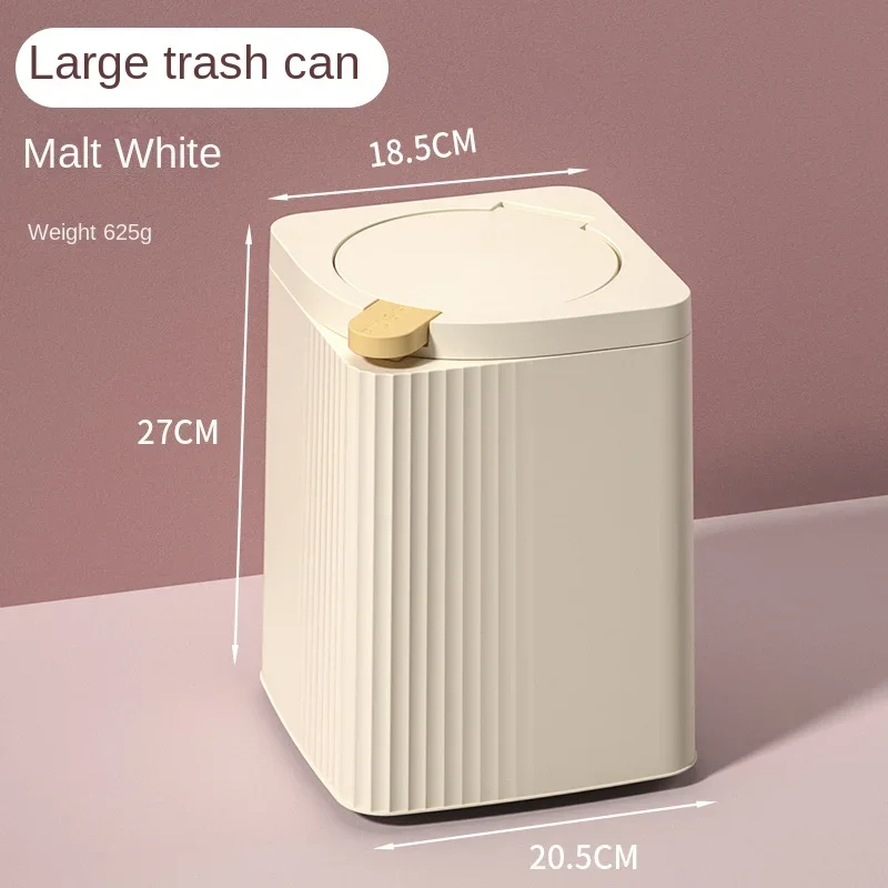 

Large Capacity Square Trash Can Kitchen Garbage Cube Bathroom Toilet for Car Litter Bins Dustbin Household Container Living
