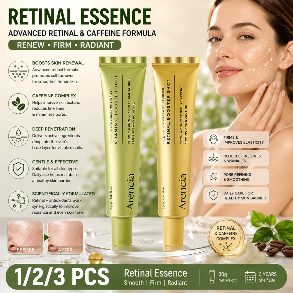 Retinal Caffeine Booster Serum 30g Firming Skin Renewal Fine Line Pore Refining Radiance Support Daily Face Skincare Essence