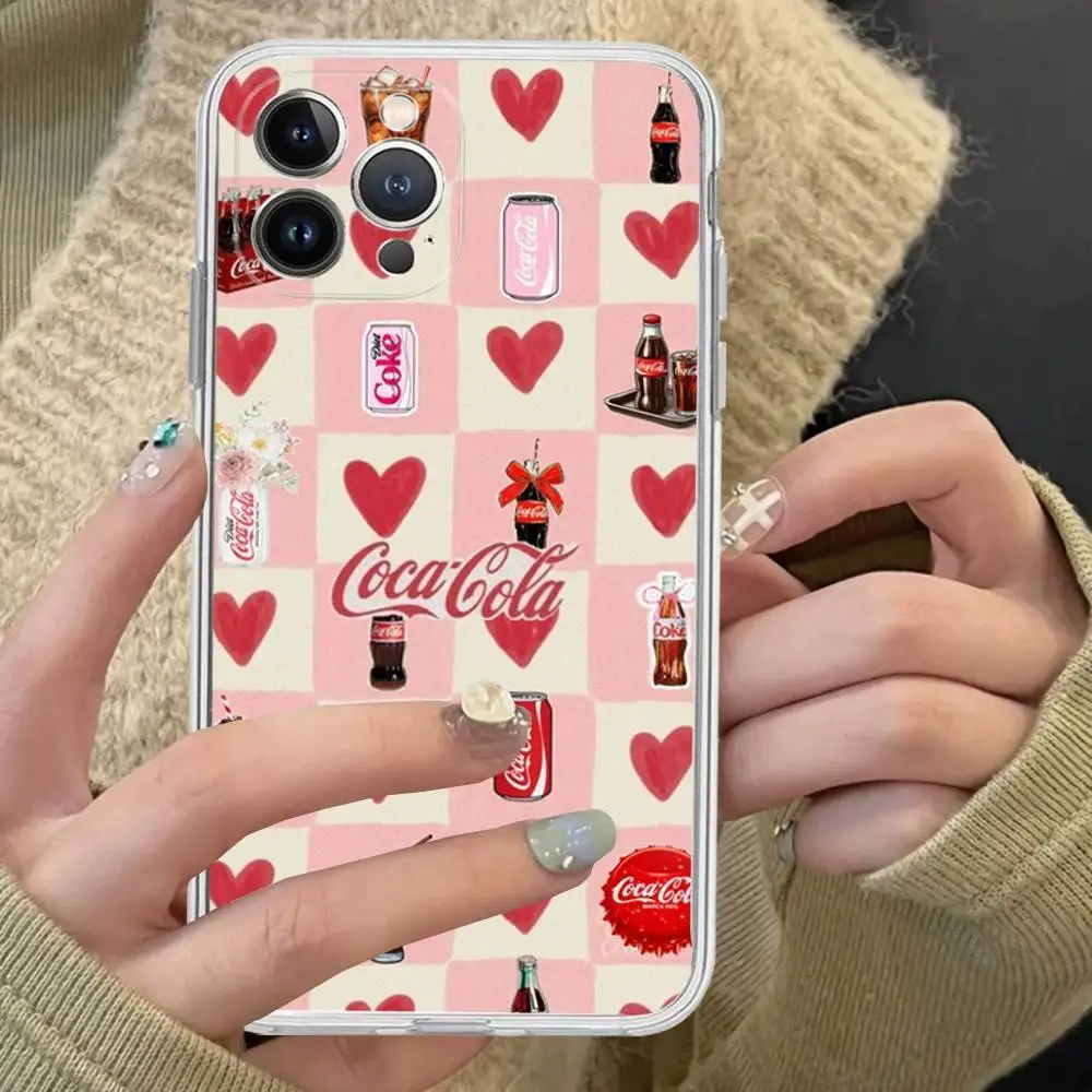 Logo Marke C-Coca C-Cola Für IPhone 17 16 15 14 13 12 11 Pro Max Plus Transparente Weiche TPU Handyhülle – Detail 9