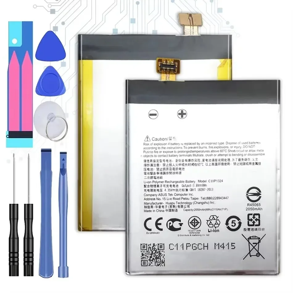 C11P1324 Mobile Phone Replacement Battery For Asus ZenFone 5, A500G, A500, A500CG, A501CG, A500KL ,ZenFone5, 2050mAh