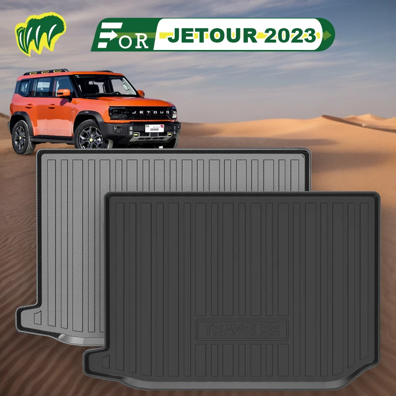 

For Chery JETOUR 2023 Custom Fit Car Trunk Mat All Season Black Cargo Mat 3D Shaped Laser Measured Trunk Liners