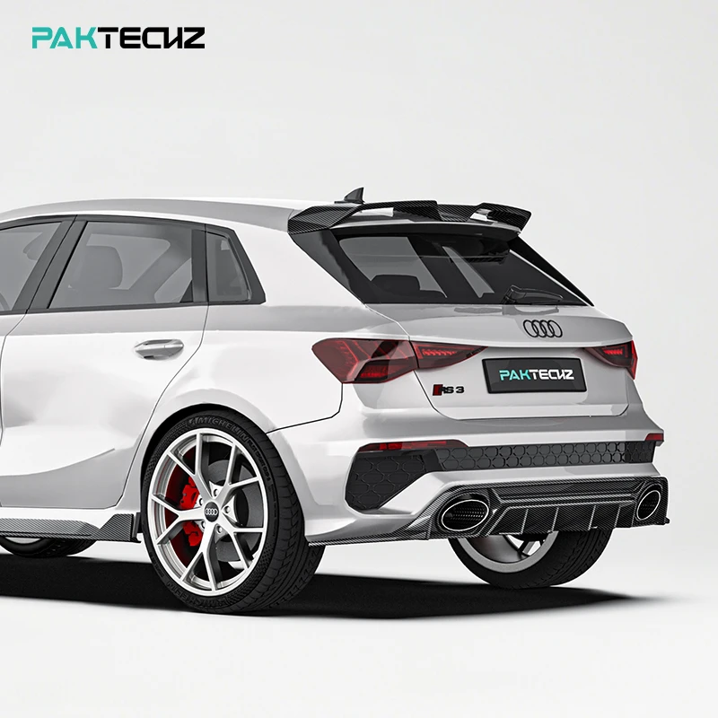 

Paktechz Dry Carbon Fiber Body Kit Rear Diffuser for Audi RS3 8Y 2021 - 2024