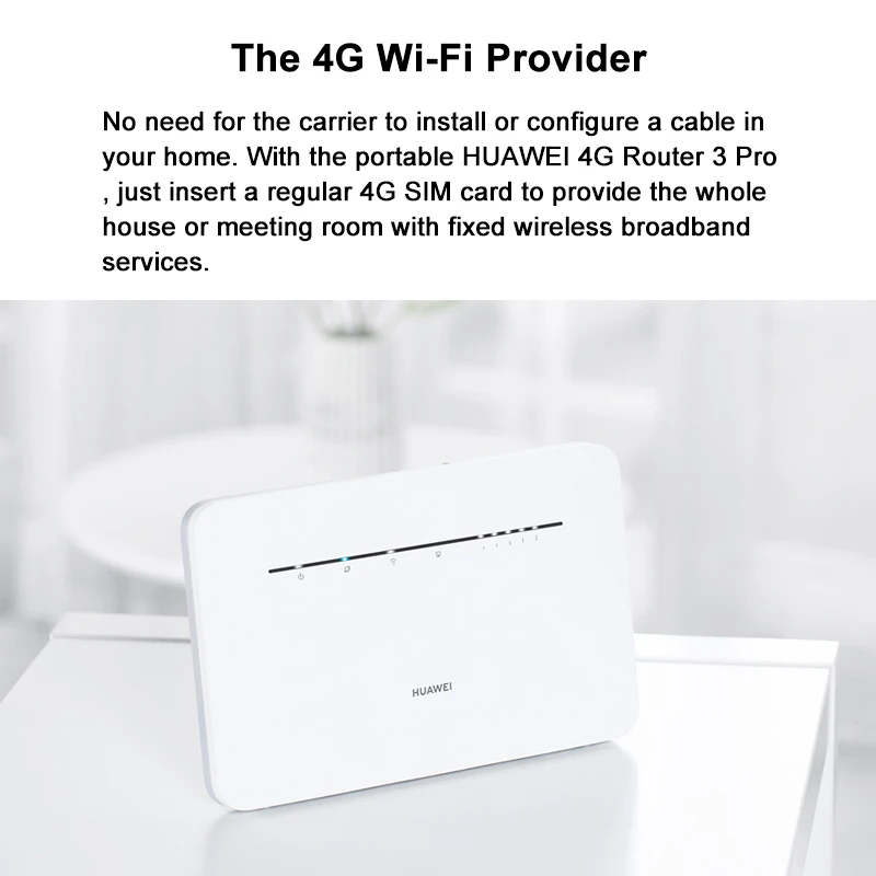 Unlocked HUAWEI 4G Router 3 Pro B535 LTE 300 Mbps Dual-Band Wi-Fi Auto-Selection Wireless Network Amplifier With Sim Card Slot