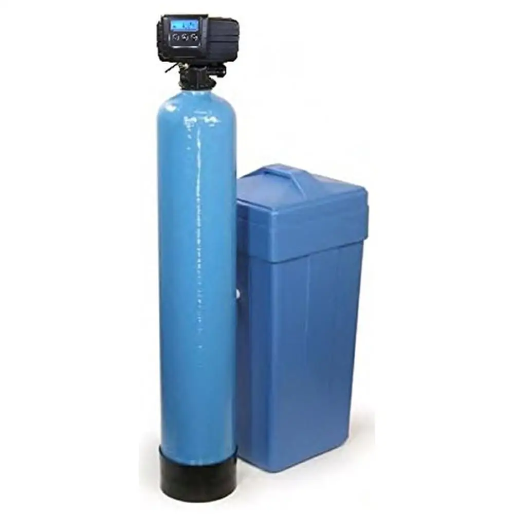 Whole House Digital Water Softener 5600SXT 48,000 Grains Resin Loaded System Efficient Metered On-Demand Blue Mineral Tank