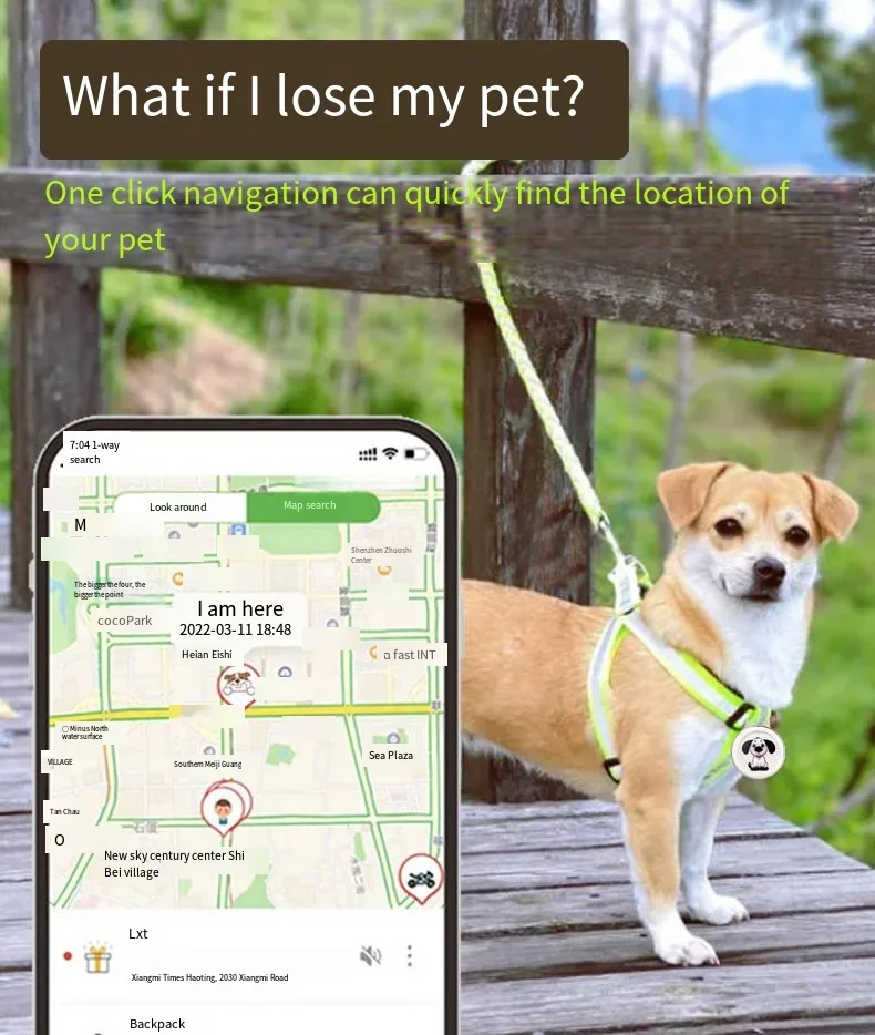 Intelligent Pet Locator Wireless Two-way Waterproof and Anti Loss Device for Dogs and Cats, Pet Collar Anti Loss Device 2024 New