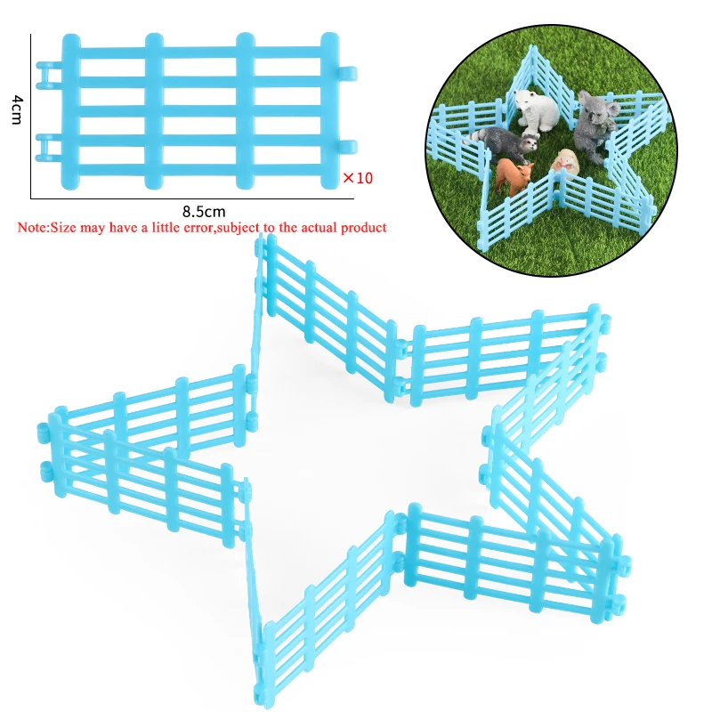 Oenux Simulation Bauernhof Zaun Szene Spielzeug Bäume Haus Bauer Einhorn Tiere Modell Miniatur Handwerk Hause Dekoration Nette Kinder Geschenk – Detail 15