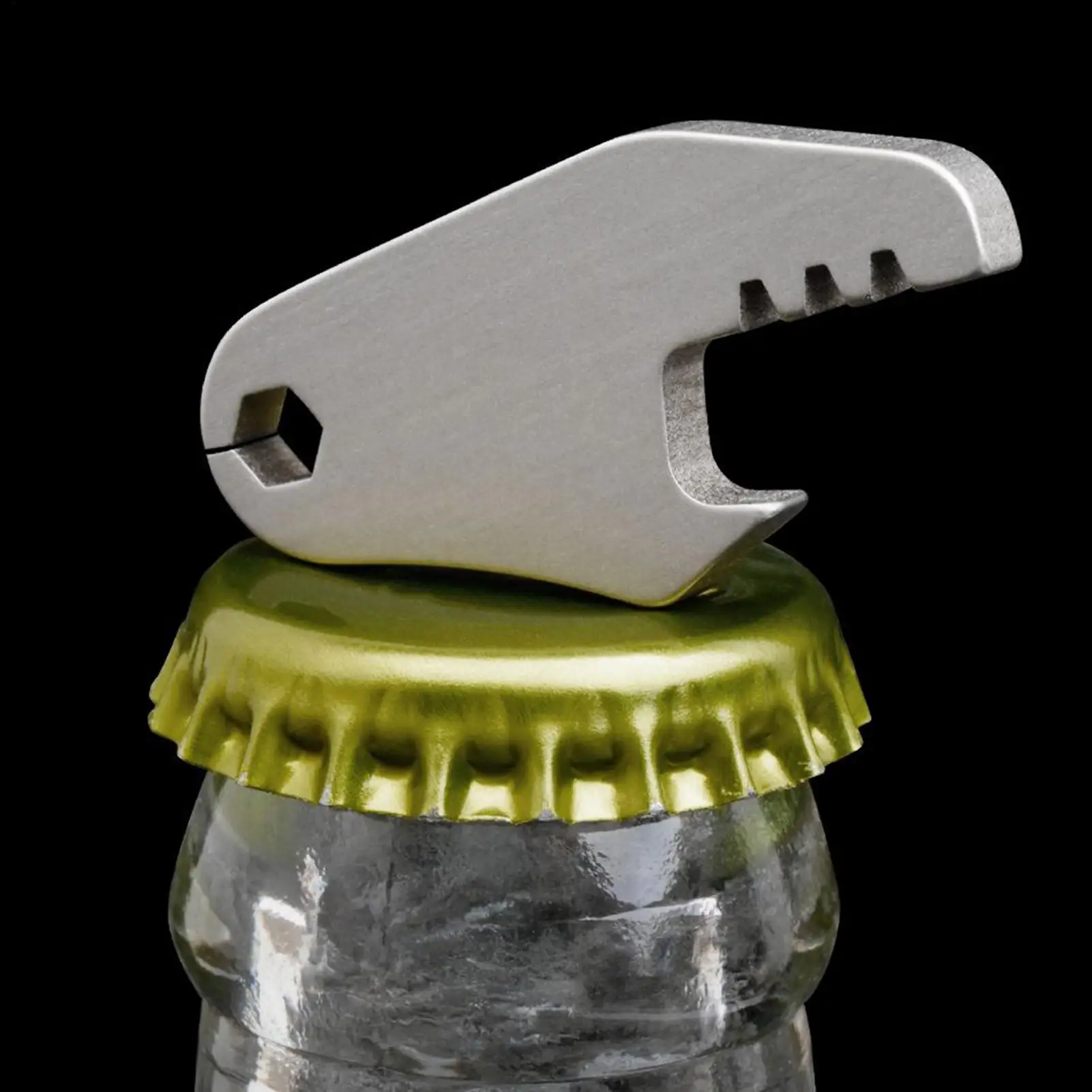 

New 1PC Titanium Keychain With Bottle Opener Heavy Duty Pendant For Daily Use, Camping Picnic Travel Hiking & Fishing