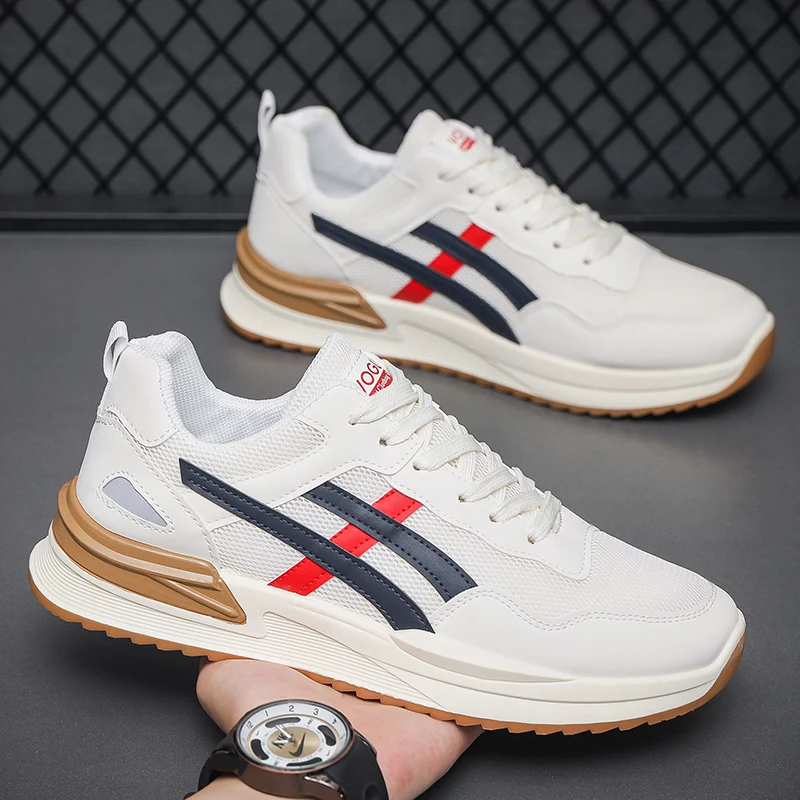 

Spring Autumn Fashion Net Face Hollow Platform Outdoor Men's Sports Shoes Designer New Soft Sole Casual Lightweight Men Shoes