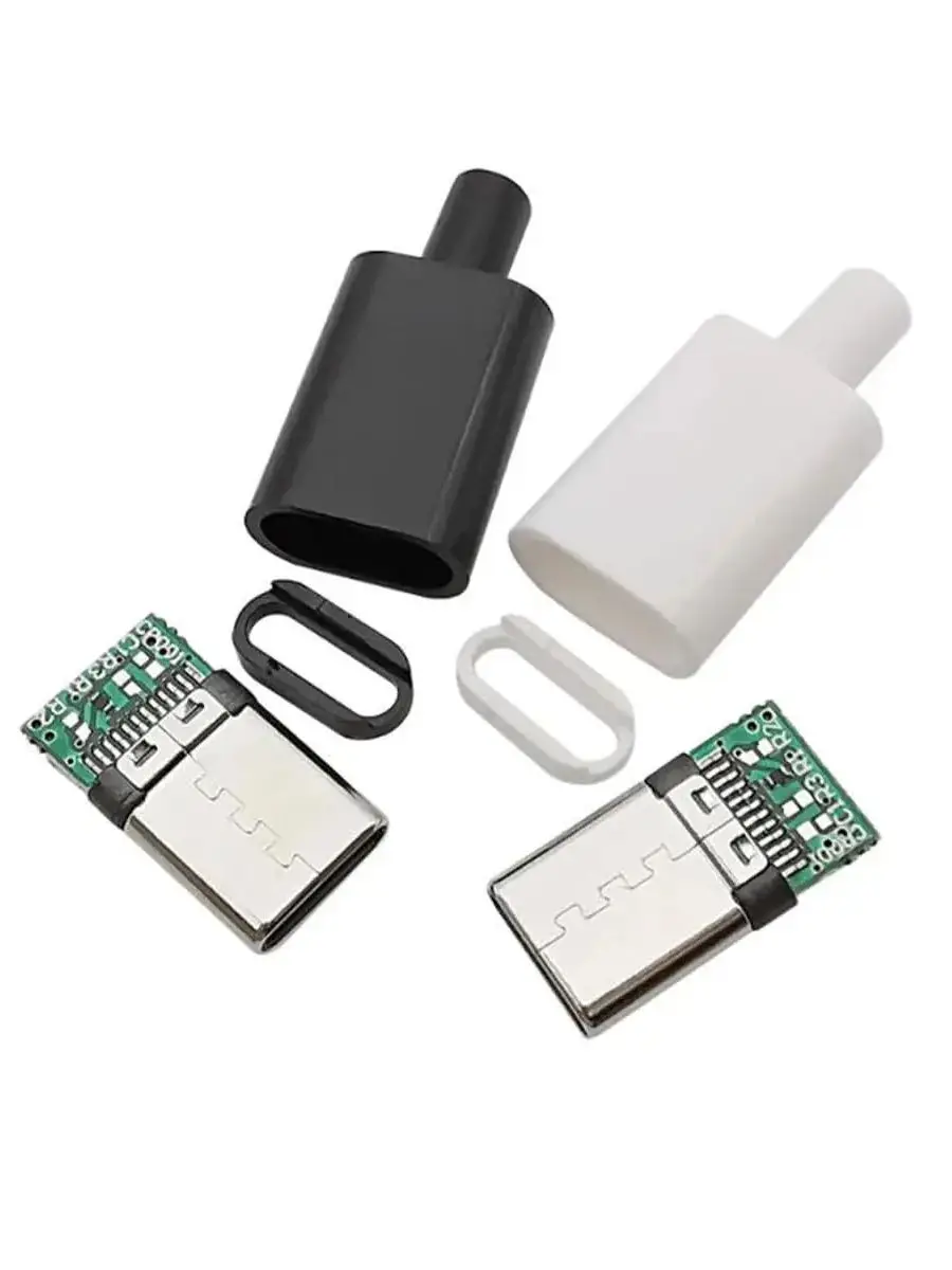 Connecteur USB de charge rapide 3A, type C, tête de prise mâle et prise arrière, terminal électrique à souder, accessoire de câble de données à monter soi-même, 10 pièces