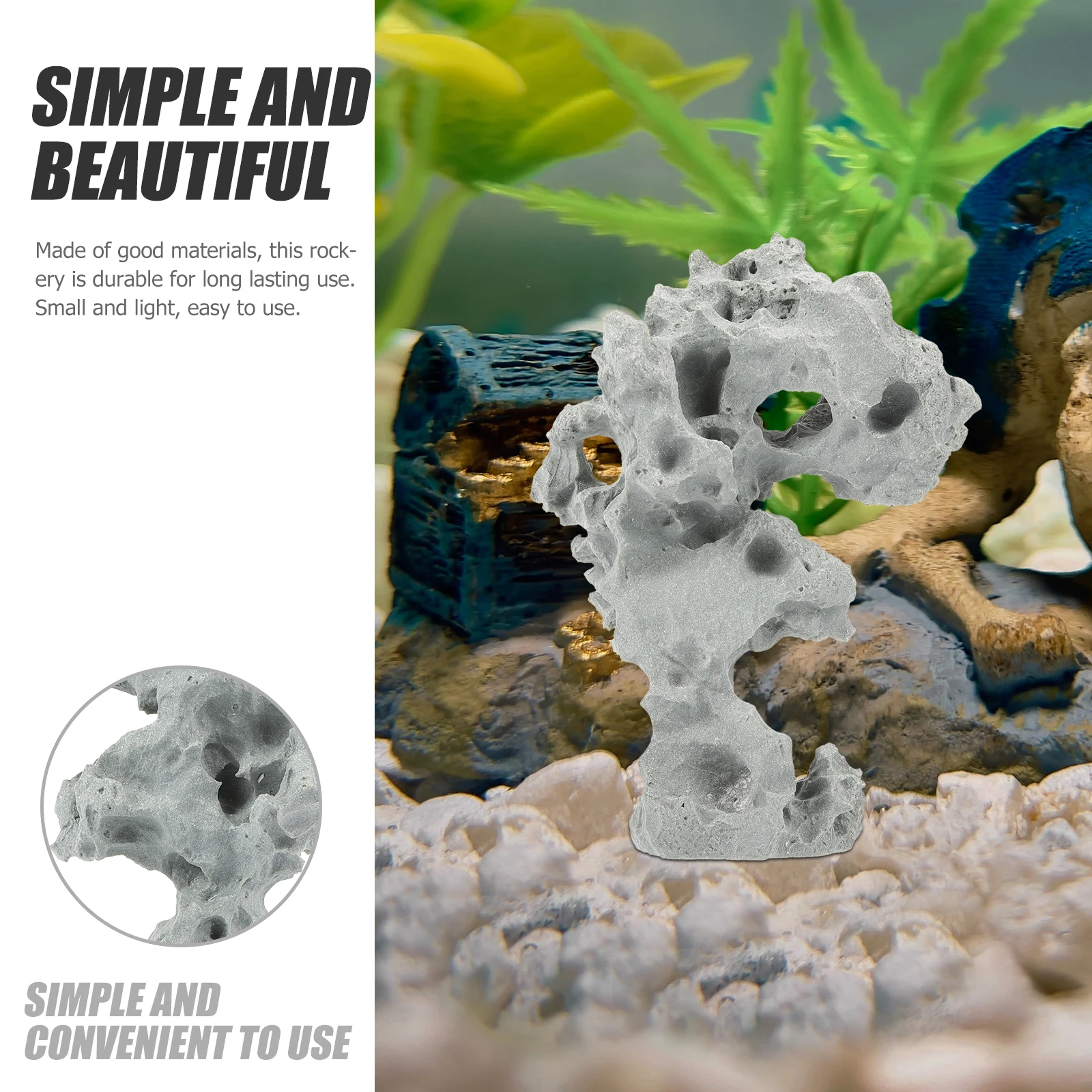 

Fish Tank Decoration Hiding Rock Small Rocks Hiding Stone Small Rocks for Aquarium Tanks Decorations Stones Rockery New 2025