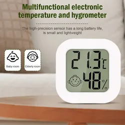 Mini Hygrometer Home Electronic Intelligent Thermometer Bedroom Body Temperature Sensor Baby Room Air Humidity Meter Home