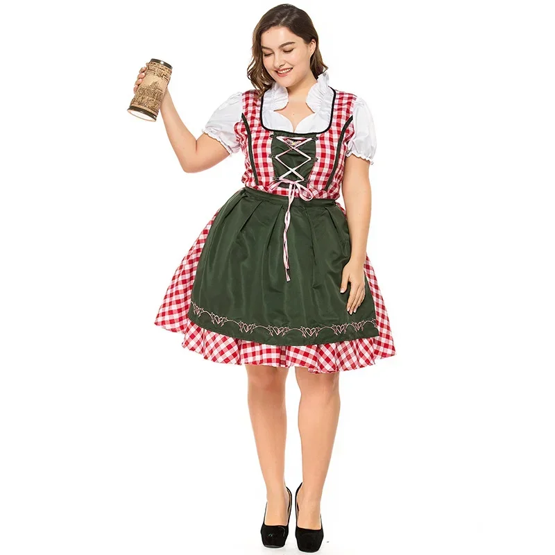 Disfraz de Camarera de Cervecería para Mujer, Estilo Tradicional para el Desfile del Oktoberfest, Disfraz Alemán de Oktoberfest, Vestido de Camarera de Cervecería