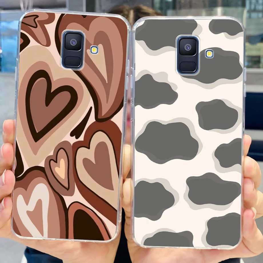 Coques For Samsung Galaxy A6 2018 phone back case SM-A600 A600F for samsung A6 plus 2018 A605 A605F A6+ Fundas protective Cover