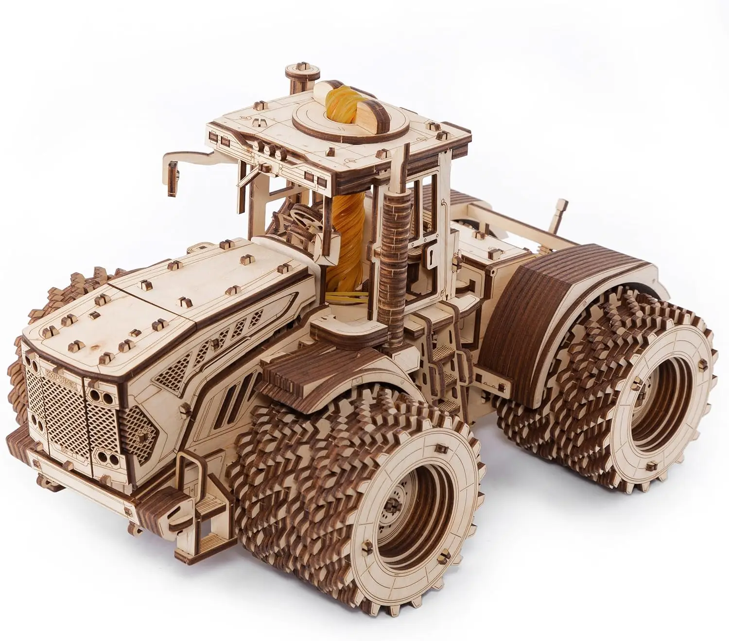 

Three-Dimensional Mechanical Tractor-Puzzle for Adults and Teenagers-Collection Without Glue-596 Details, Colour Nature