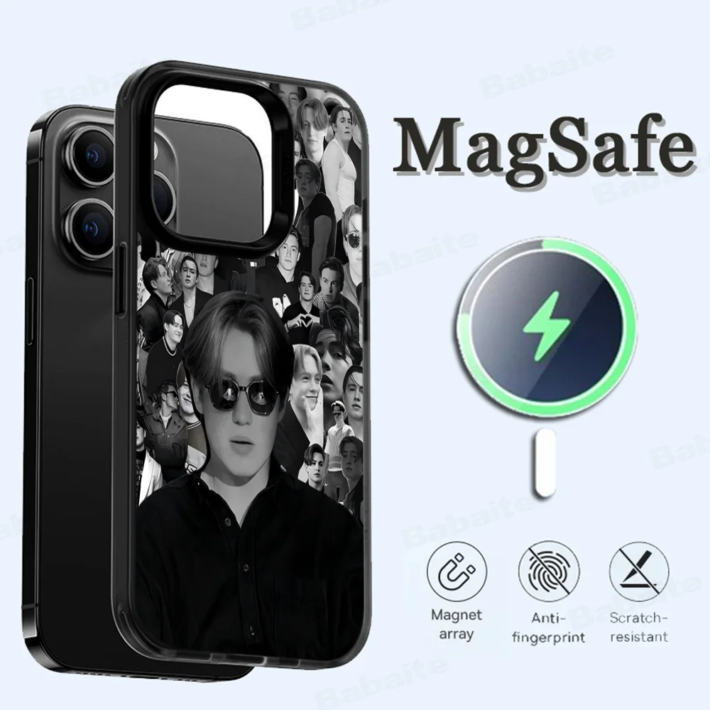 K-Kit C-Connor Phone Case Magesafe Magnetic Wireless Charge Case For iPhone 16 11 12 13 14 15 Pro Max Plus Mini