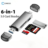 6 in 1 Otg Type C Card Reader USB 3.0 Micro Sd Mini Adapter TF USB Flash Drive Converter Mobile Phone Accessories