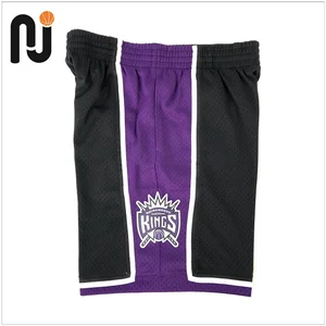 M & N Basketball SK 00/01 Sakrament SW Shorts-Black Classic Vintage NBA Kings Unisex Lose Hosen Erwachsener/Kinder Chris Webber 8 Hauptverkaufs -Sakrament -Könige Basketball - №2