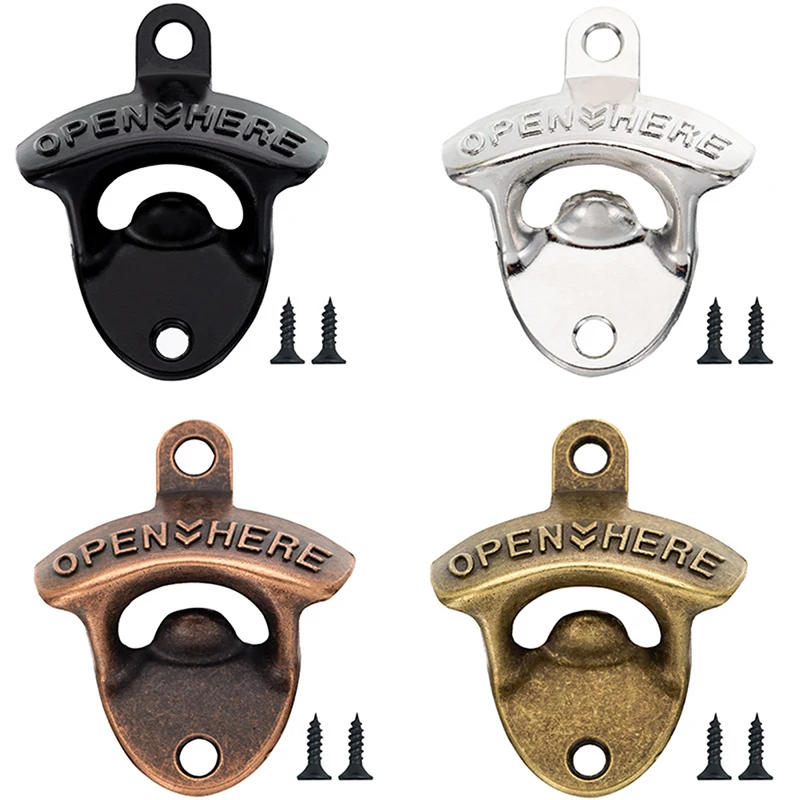 【YA】Vintage Wall Mount Beer Bottle Opener Antique Style Cola Soda Glass Cap Opener
